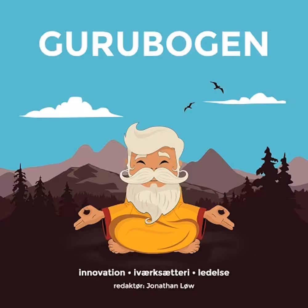 Klik her og læs meget mere om GURUBOGEN... Forsiden af Gurubogen af Jonathan Løw