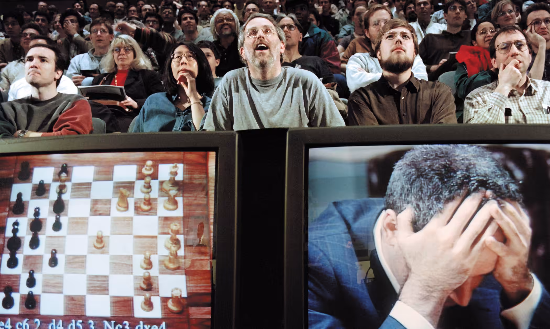 Garry Kasparov under skakkampen mod IBM’s Deep Blue